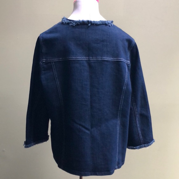 Alfred Dunner denim jacket/blazer - Picture 6 of 8